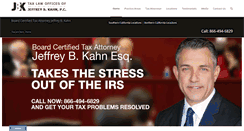 Desktop Screenshot of kahntaxlaw.com